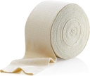 Elastisk tubular støtte bandasje størrelse C, 10M boks - Naturlig farge (2,75" X 33 fot) for stor kne støtte bandasje - middels Thigh, bomull Spandex