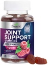 Joint Support Gummies Ekstra styrke Glukosamin Gummy Supplement med vitamin E - Naturlig Cartilage & Felles Helse & Fleksibilitet støtte, beste støtte Glukosamin Chew for menn og kvinner - 60 Gummies