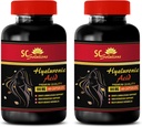 Antialging kapsler for ansikt - HYALURONIC Acid piller 100 mg - hyaluronsyre kosttilskudd for øynene - 2 flasker 120 kapsler