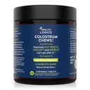Helse Logikk Colossrum Chews-Colostrum Supplement 25% IgG for Gut Helse, Immunstøtte, Hårvekst, Vanilla Flavor, 90 Services, Hele Bovine Colostrum Supermat