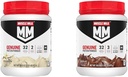 Muskelmelk Ekte proteinpulver Bundle, Vanilla Crème 1,93 pund 12 serveringer 32 g protein 2g sukker og sjokolade 1,93 pund 12 serveringer 32g protein 3g sukker
