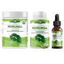 PURA VIDA MORINGA Powder 8 oz Kapsler (120 greve) og Moringa Leaf Extract Drops (2fl oz)