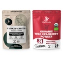 Jungle Powders Ultimate Mens velvære Duo: 5oz Fadogia Agrestis Ekstrakt & 5oz Organic Wild Cranberry Powder - Nigerian Fadogia Supplement for Drive & Passion, USDA sertifisert Cranberry Superfood