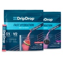 DripDrop Hydration - Electrolyte Powder Packets - Vannmelon & Berry - 64 Count