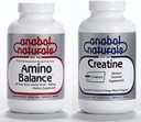 Anabol Naturals Energi Stack: Amino Balance 100 gram ren pulver og kreapure kreatin 100 gram ren pulver