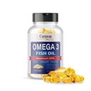 Omega 3 Fish Oil 2.000mg- farmasøytisk grad. 1000mg EPA 500mg DHA. Burpless Capsules med ingen fiskelig ettersmak. Alle naturlige, organiske, ikke GMO, Glutenfri for menn og kvinner.