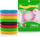 24 Pack Mosquito Repellent armbånd, Individuelt innpakket Wristbands, DEET Gratis, Naturlig og Vanntett Band