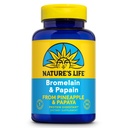 Naturens liv Bromelain & Papain | Proteolytiske enzymer for digestiv støtte og komfort | fra Pineapple & Papaya | 250mg Ea | 100 vegetariske kapsler
