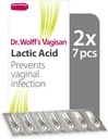 Vagisan Dr. Wolff's Lactic Acid Pessaries, Daglig Vagisanal Helse & Intimate Hygiene, forhindrer infeksjon, 2X7pcs