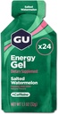GU Energy Original Sports Ernæring Energi Gel, Saltet vannmelon, 26.4 Oz, 24 greve