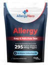 AllergyHero omfattende mat og miljø allergi testsett med 295 triggere for voksne og barn - enkel og smertefri hjemme bruk allergi testsett med nøyaktige resultater