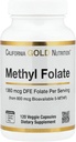 Lake Avenue Metyl Folat, 800 mhg, 120 Veggie Capsules, ernæring