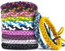 12 Pack Mosquito Repellent Armbånd, Individuelt innpakket PU skinn Insekt & Bug Avvisende Wrist Bands for barn og voksne Utendørs camping Fiske Reise