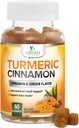 Turmeric Curcumin Supplement Gummies - 95% Curcuminoides med gurkemeie Ginger, Black Pepper for beste absorpsjon, Naturens Vegan felles støtte, ikke-GMO, Glutenfri, Tasty Cinnamon Flavor - 60 Gummies