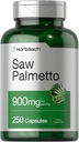 Horbäach så Palmetto ekstrakt | 900 mg | 250 kapsler | Ikke-GMO og glutenfri formel | Tradisjonell urt Supplement