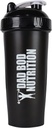 Far Bod Ernæring Funny Protein Shaker Flaske 28 Ounce Vannkopp (svart Lid)
