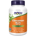 NÅ Kosttilskudd, kanelbark 600 mg, ikke-GMO prosjekt verifisert, sunn glucosemetabolisme*, 120 Veg Kapsler