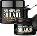 (2 Pack) Shilajit ren Himalayan Organic Resin - Naturlig Autentisk Lab testet formel for menn, kvinner - Ingen tunge metaller - 600 mg Maks styrke med 85 + Trace Minerals Golden Grade Shilajit Supplement
