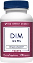 Vitamin Shoppe DIM 100MG med Bioperine Black Pepper ekstrakt, støtter østrogenmetabolisme for kvinners helse (120 kapsler)