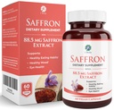 1 Kropps Safran Extract Supplement, 88,5 mg Safranal, Antioksidant og Mood Support, Vegetariske kapsler