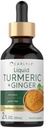 Carlyle Turmeric og Ginger Drops 2 fl oz | Supplement med svart pepper | Vegansk, ikke-GMO, Glutenfri