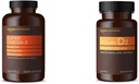 Elementer Super Omega-3 med naturlig sitronflavor (120 greve) og vitamin D3 (180 softgels)