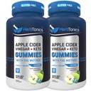 Herbtonics Keto Apple Cider Vinegar Gummies - Digestion & Detox Support - Sukkerfri BHB Avansert formel for keto støtte - Rå ACV med moren - 120 Vegan ACV Gummies
