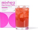 MIXHERS Hertime PMS - Hormonell støtte for kvinner - PMS & Menstruell Comfort - med Chasteberry, Peony Roots, Sibir Ginseng - Supplement for kvinner - 15 Drikkepakker - Sugar Gratis - Pomegranate Mango