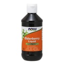 Nå Mat Elderberry Liquid, 8 Oz (pakke med 2)