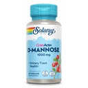 Solaray D-Mannose 1000mg med CranActin Cranberry Extract - D Mannose Cranberry Supplement med vitamin C - Støtter Urin Tract og Blader Helse - Vegan, 60 dagers garanti, 30 serveringer, 60 Vegkaps