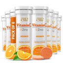 SIGNIFY NATURE Vitamin C 1000mg Effervescent Tabletter - Potent Immune Support VIT C med sink Supplement - Sukkerfri og vegansk Formel | Oppløselig vitamin C Tabletter - Vannløselig Fizzy Elixir - 80CT
