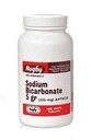 Rugbynatrium BICARB 5GR TAB NatriumBICARBONAT-325 MG Hvite 1000 tabletter UPC 305361046101