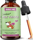 Wonder Paws Melk Thistle, Liver Support for hunder, støtter nyrefunksjon for kjæledyr, Detox, lever støtte, med Wild Alaskan Salmon Oil & Curcumin, Omega 3 EPA & DHA (4 Oz)