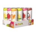 MITRA-9 Botaniske drikker - Kava Drink Flavor Variety Pack med Kava Root Extract - Mood Enhancer - Plant Basert - fremmer naturlig ro og klarhet (12 fl. Oz) (12)