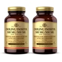 Solgar Choline/Inositol 500 mg/500 mg, 100 Grønnsaker Capsules (pakke med 2) - Energimetabolisme, leverhelse, essensiell for hjernen og nervefunksjon - Non-GMO, Vegan, Kosher - 100 Total Services