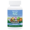 Natures Plus Animal Parade Tandfeie Barne Chewables - Naturlig Vanilla Flavor - 90 Animal-Shaped Tabletter - Dental Helse Supplement - Vegetarisk, Glutenfri - 45 Serveringer