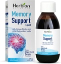 HERBION Naturals Minde Support Liquid - bidrar til å forbedre hjernens funksjon og fravær Mindedness, opprettholder sunne Mood nivåer med Ginkgo Biloba, voksne og barn over 12 år, 5 fl oz, 150 ml