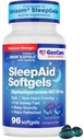 GenCare Maksimal styrke natt søvnhjelp kosttilskudd for voksne dyp søvn piller med difenhydramin HCl 50mg å falle sove raskere - sterk ikke-habit forming PM søvn relief [96 softgels]