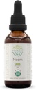 HerbEra Neem B60 alkoholfri urteekstrakt Tinktur, konsentrert flytende dråper Naturlig USDA organisk (Azadirachta Indica) tørket blad (2 fl oz)