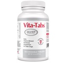 Sølv - vitaminer, mineraler, næringsstoffer - Støtte for eldre hund - Supplement for sunn bein, felles, energi, immunsystem - 100 Chewable Tabletter