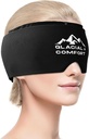 Glacial Comfort Migraine Relief Cap - Kald terapi og komprimering for hodepine relief, Justerbar og resable, Freesable, Odorless, ikke-toksisk, komfortable passform for alle hodestørrelser, mors dag gave idea.