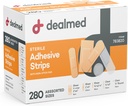 Dealmed assortert Variety Pack Fleksibel lim Bandages Sterile Bandage Strips med ikke-svak pad, lateks gratis, sår omsorg for førstehjelp Kit (280 Bandages)