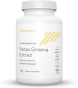 Illuminat Labs Panax Ginseng Extract Capsules | 200 mg | støtter energi, kognitiv funksjon og humør | Tredjeparts testet og støttet av medisinsk forskning