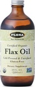 Flora - Flax Olje - Kaldpresset, ubegrenset, organisk Flax Seed Oil - Inneholder Omega-3 & Omega-6 - Ikke-GMO & Glutenfri - Holde Chilled - 17 fl. Amber Glass Flaske