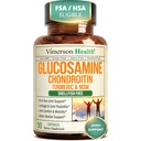 Glukosamine Chondroitin MSM – felles støttetilskudd for kvinner og menn med glukosaminsulfat 1500 mg, Chondroitin og MSM – for Cartilage, felles helse og fleksibilitet – 90 kapsler