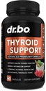 Thyroid støtte for kvinner og menn Supplement - Naturlig metabolisme, Mood & Energi Enhancer med L-Tyrosin Selenium Iodine Sink Bladderwrack Kelp & Ashwagandha Thyroid Supplement Complex Vitamin 60 piller