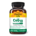 Country Life Enkelt CoQ10, støtter hjertefunksjon, 100 mg, 120 Softgels, sertifisert Glutenfri, sertifisert Vegan...