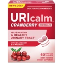 Uricalm Cranberry, daglig kosttilskudd Chewable med D-Mannose, Berry, 60 greve