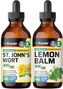 BIO KRAUTER St. Johns Wort Tinkture 4 Fl. Oz. & Lemon Balm Tinkture 4 Fl. Oz.