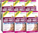 Brukt Ernæring Langere Sterkere Hår og negler - 60 Flytende Soft-Gels, Pakke med 6 - Biotin, Silica & Collage - 180 Serveringer